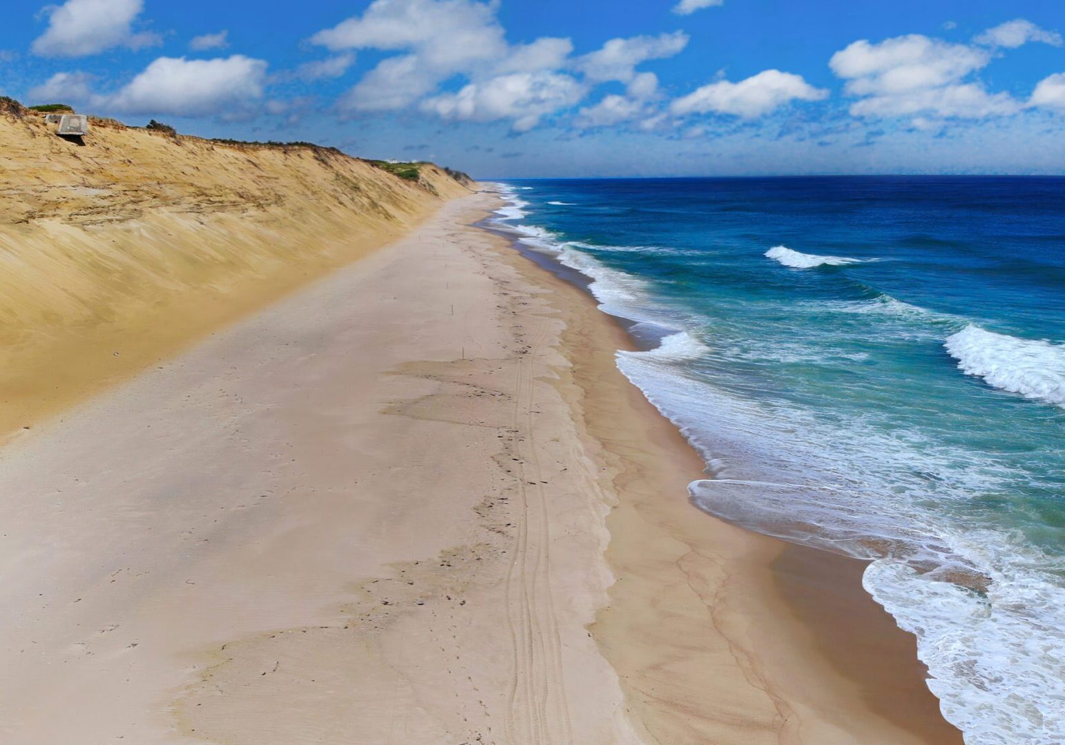 Atlantic Ocean on a Sunny Summer Day at Wellfleet, MA